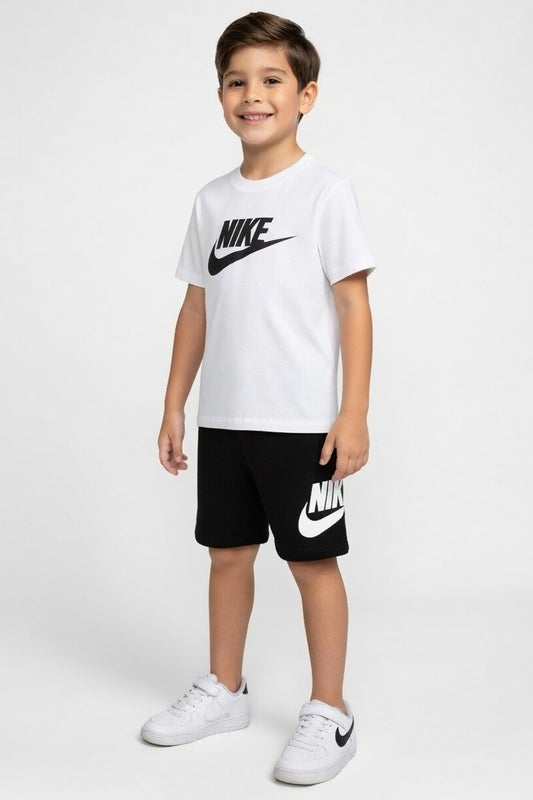 Premium Cotton Twin-Set  (White & Black) 07