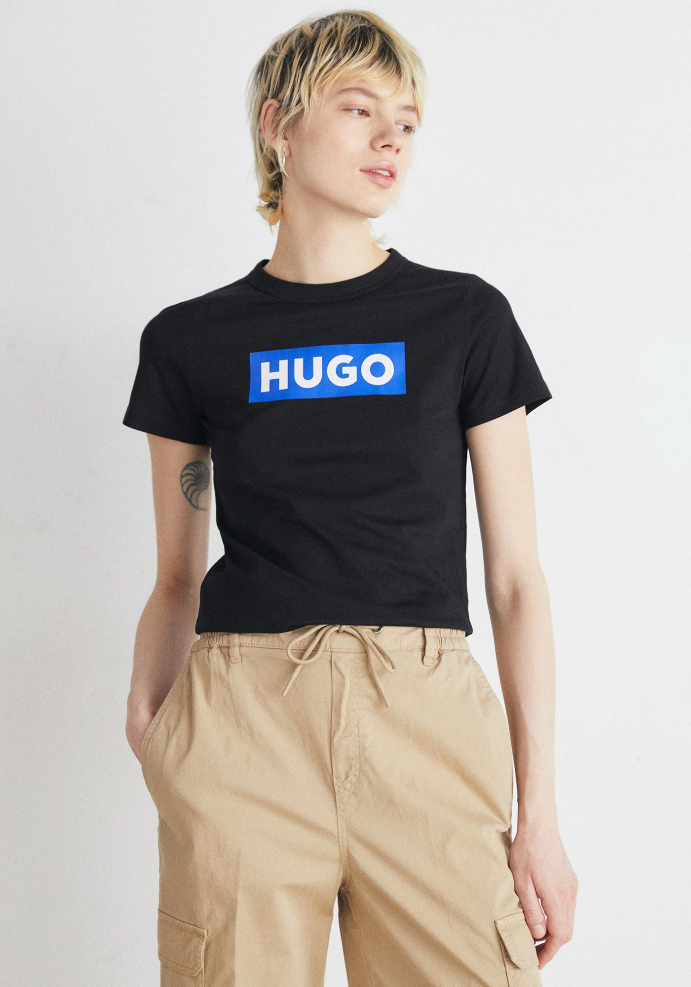 Premium Cotton T-Shirts (Black) 11 (Women)