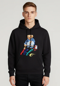 Premium Cotton Fleece Hoodie 13 (Black)