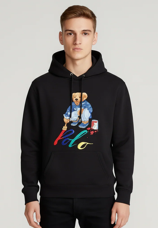 Premium Cotton Fleece Hoodie 13 (Black)