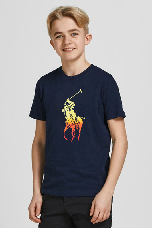Kids Premium Cotton T-Shirt (Navy) 5