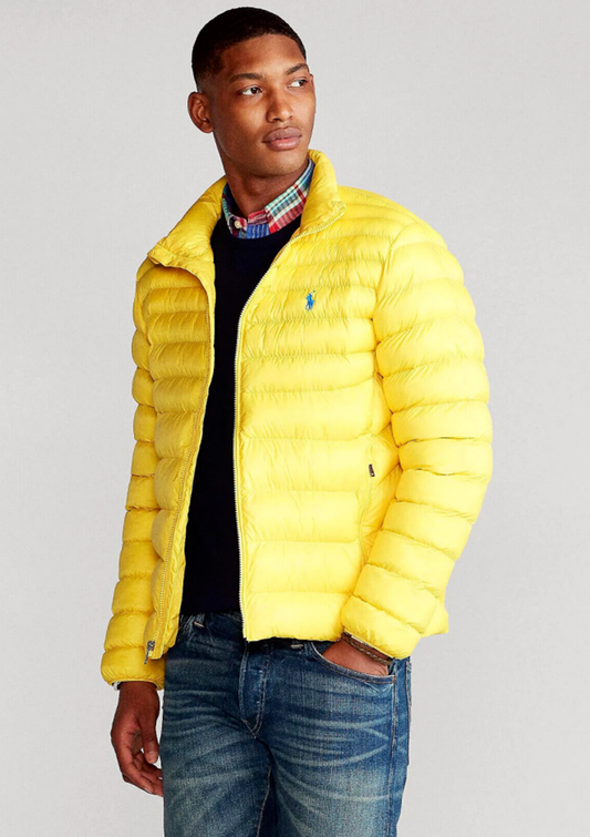 Rl Puffer Jacket Full Sleeves (Small Pony) Yellow (Pre Order)