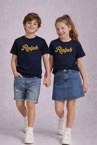 Kids Premium Cotton T-Shirt (Navy) 42