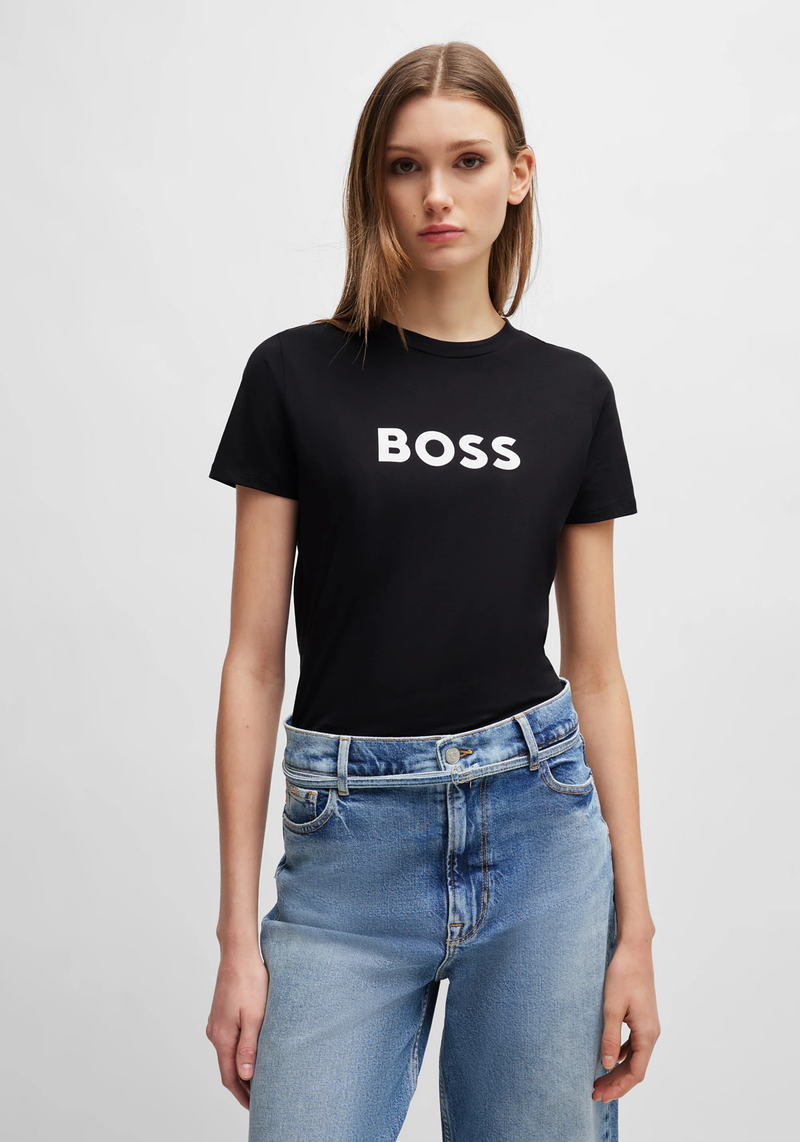 Premium Cotton T-Shirts (Black) 12 (Women)