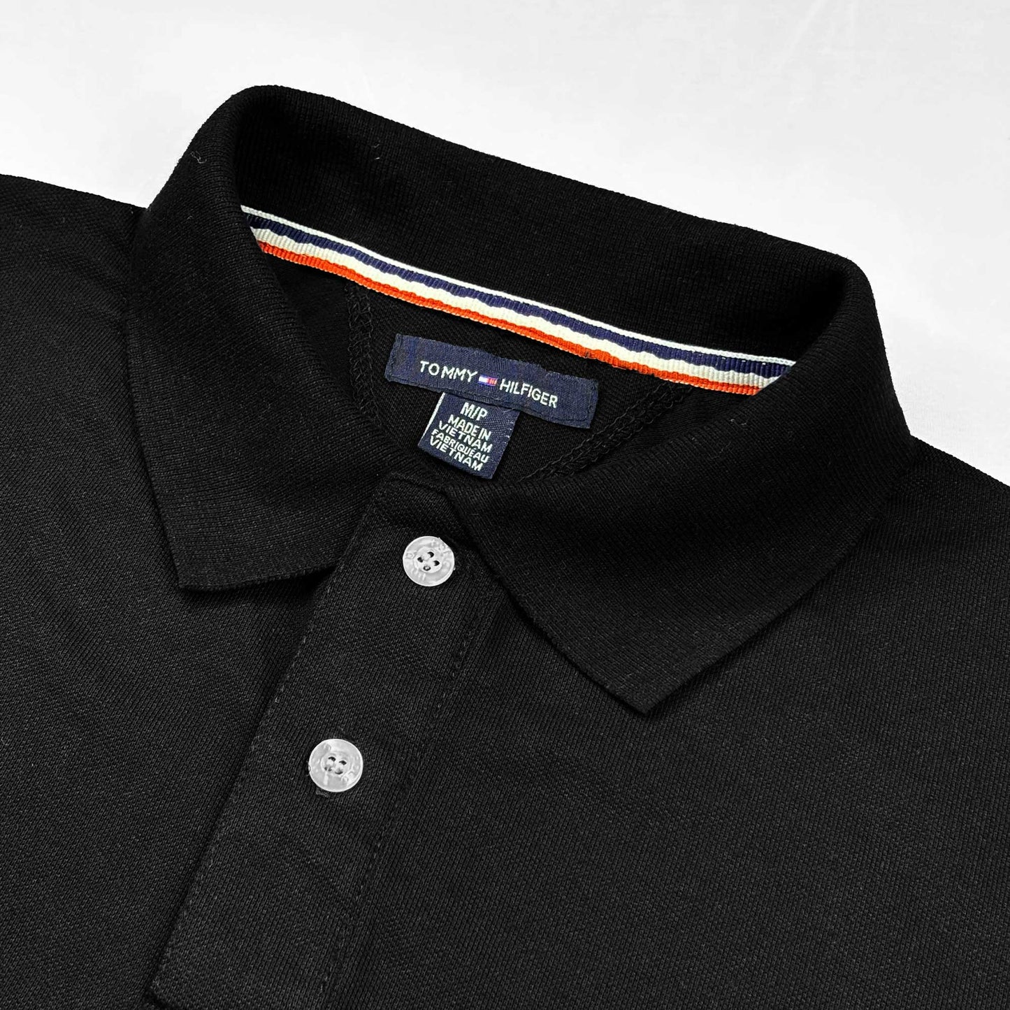 T.M.H Premium Polo Shirt With Panel (Black)