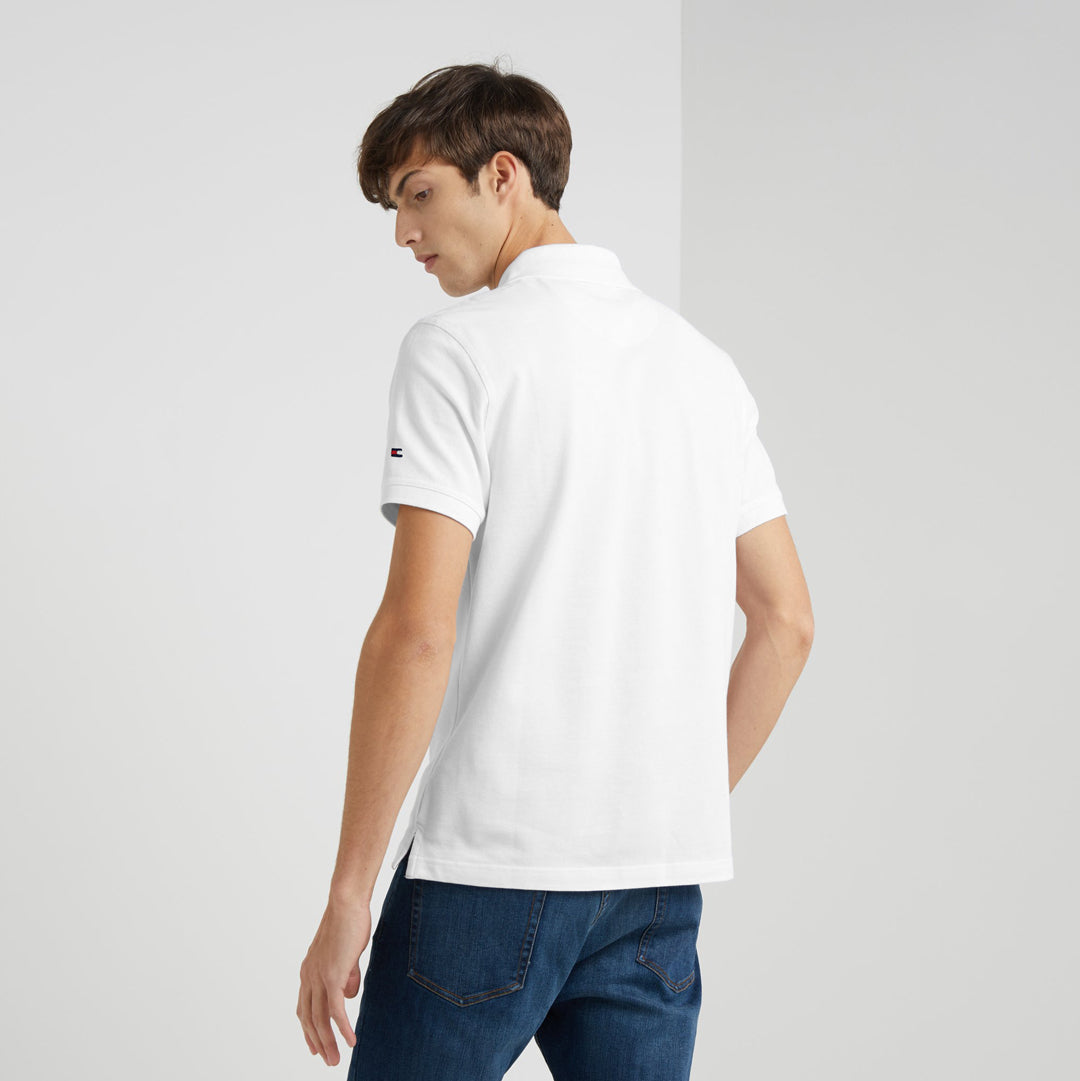 T.M.H Premium Polo Shirt With Panel (White)