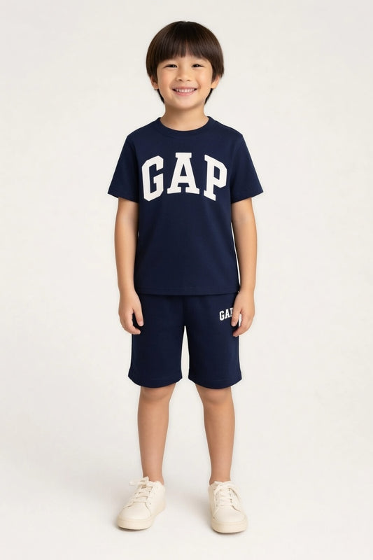 Premium Cotton Twin-Set  (Navy) 08