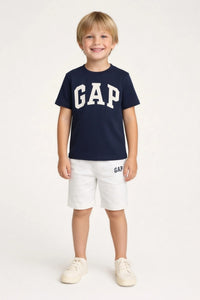 Premium Cotton Twin-Set  (Navy & White) 08
