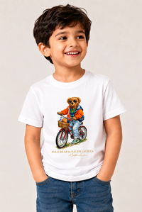 Kids Premium Cotton T-Shirt (White) 43