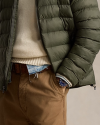Rl Puffer Jacket Full Sleeves (Small Pony) Olive