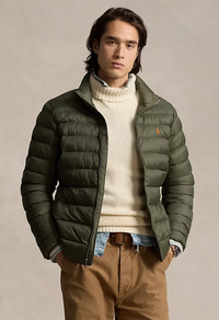 Rl Puffer Jacket Full Sleeves (Small Pony) Olive