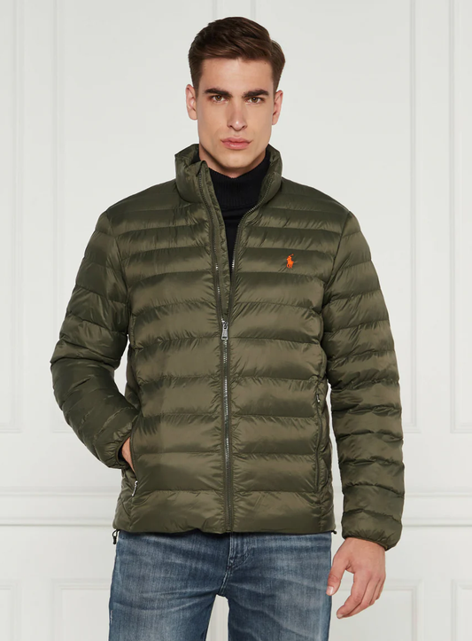 R.l Puffer Jacket Full Sleeves (Small Pony) Olive
