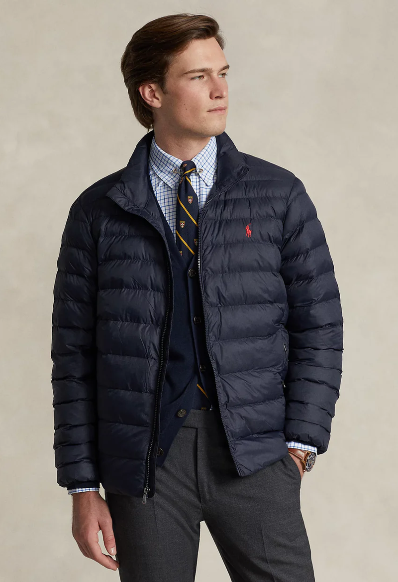 R.l Puffer Jacket Full Sleeves (Small Pony) Blue
