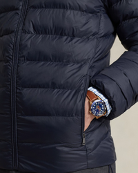 R.l Puffer Jacket Full Sleeves (Small Pony) Blue