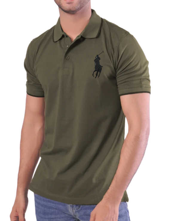 RL Premium Polo (Big Pony/Black)  Olive