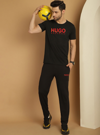 H.G  Premium Cotton Tracksuit -02 (Black) (Shirt & Trouser)