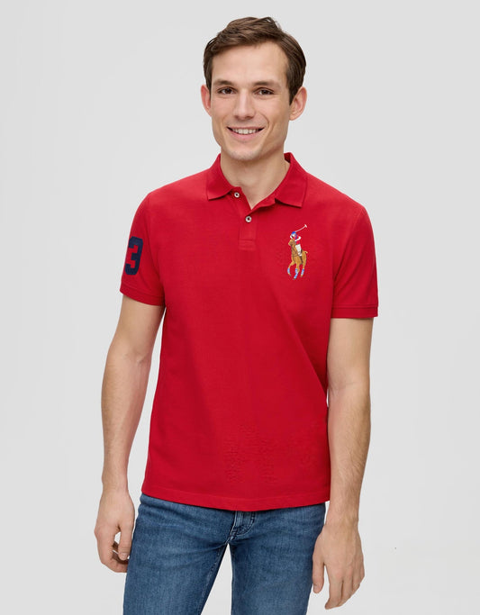 RL Premium Polo (Big Pony/Color) Red