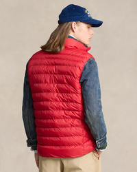 Rl premium Small Pony Sleeveless  Puffer Jacket (Red)