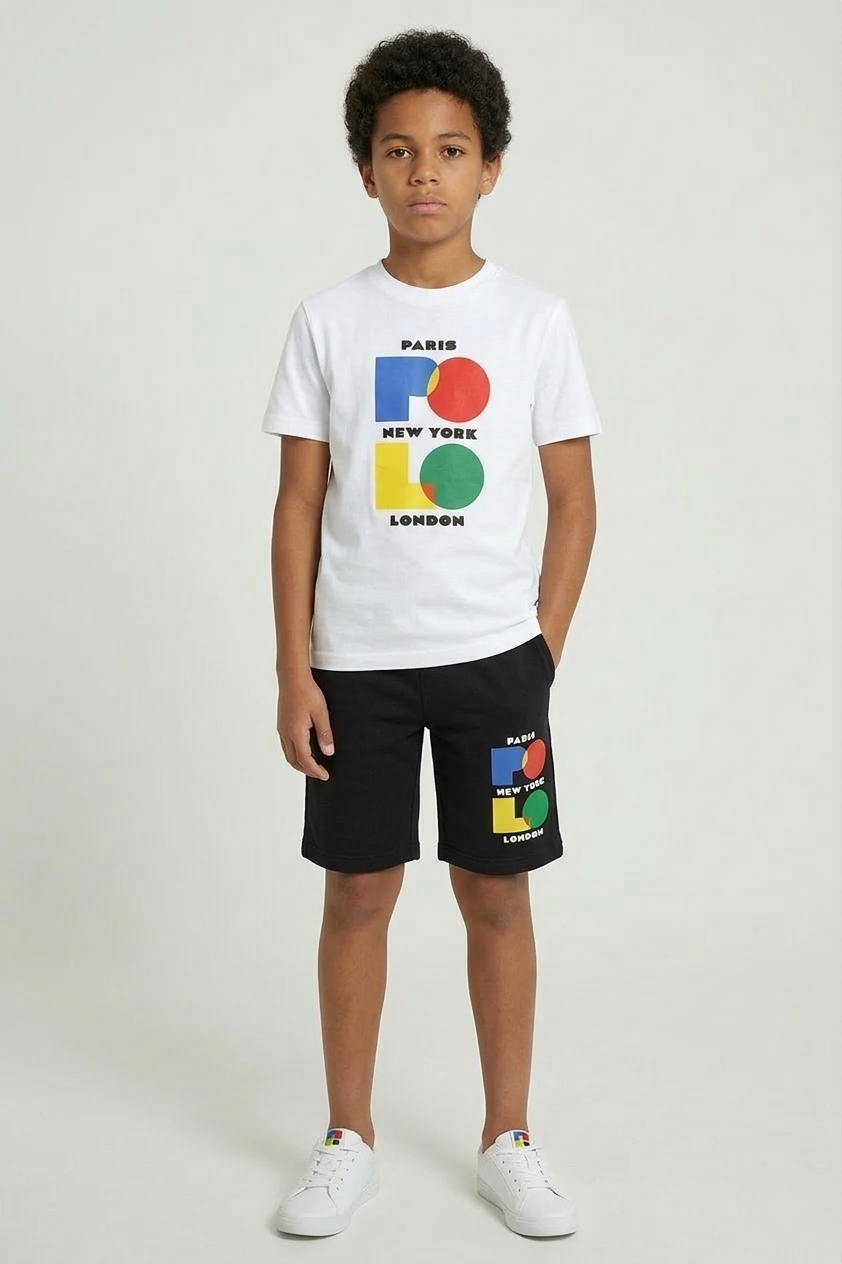 Premium Cotton Twin-Set  (White & Black) 02