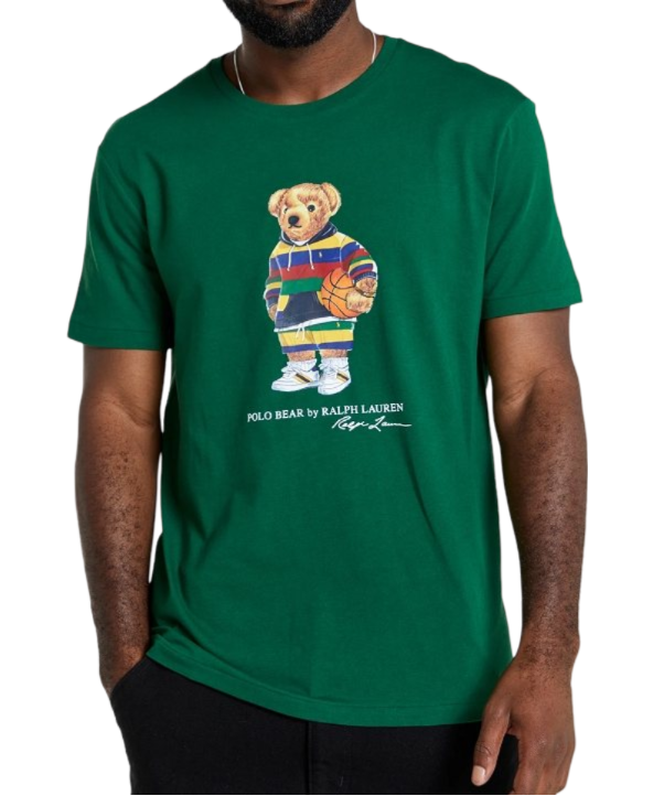 Rl Premium T-Shirt (Ball With Bear) Green