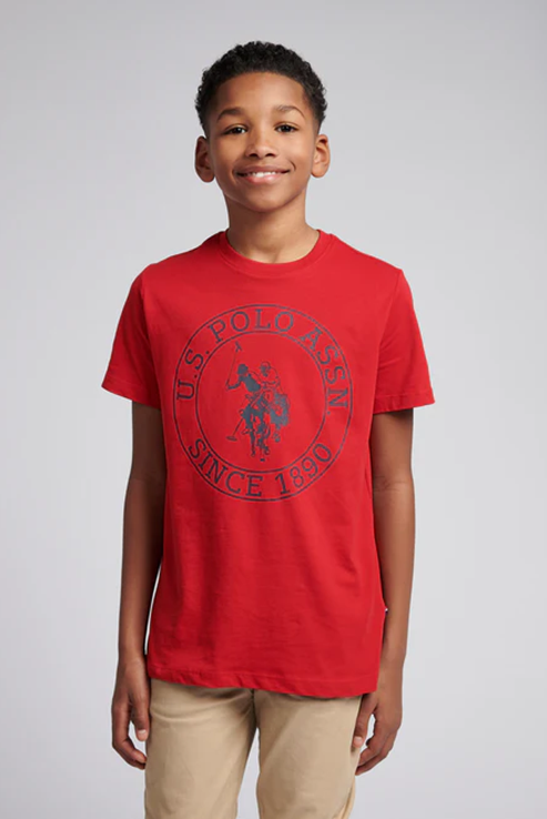 U.P Kids Premium Cotton T-Shirt (Red) 01