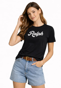 Premium Cotton T-Shirts (Black) 18 (Women)