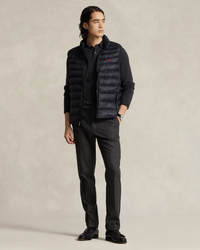 Rl premium Small Pony Sleeveless  Puffer Jacket (Black)