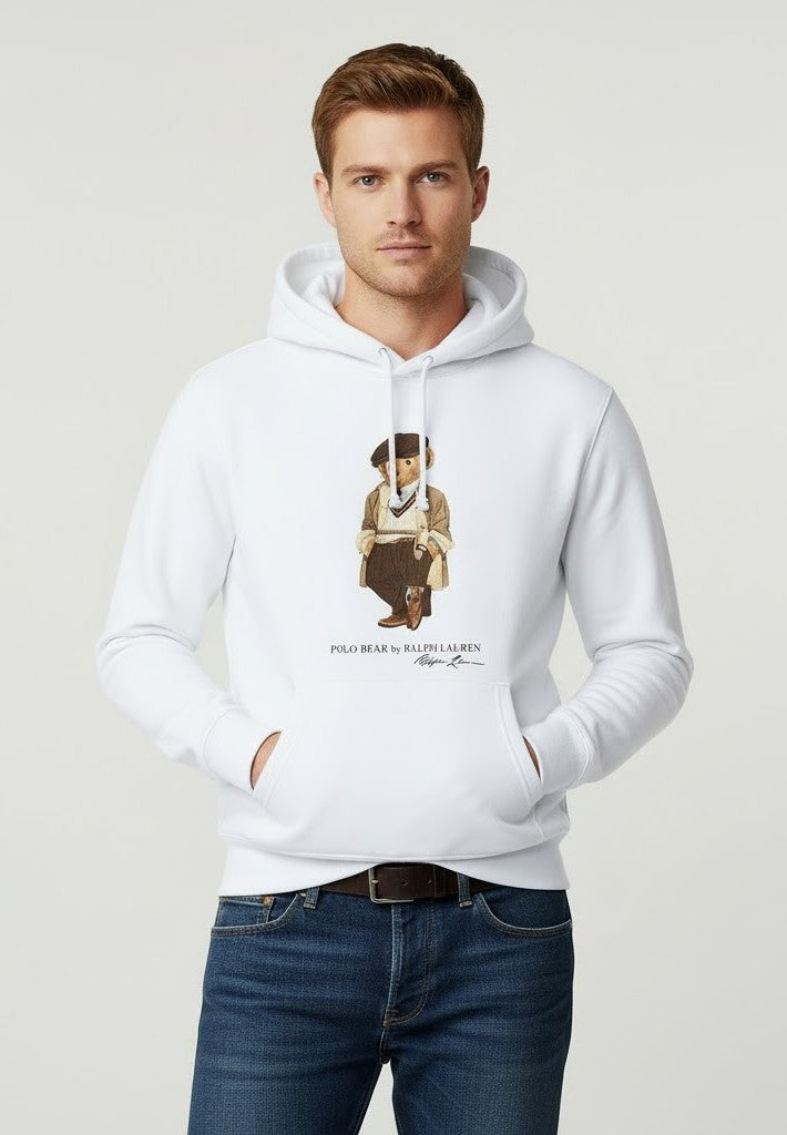 Premium Cotton Fleece Hoodie 11 (White)