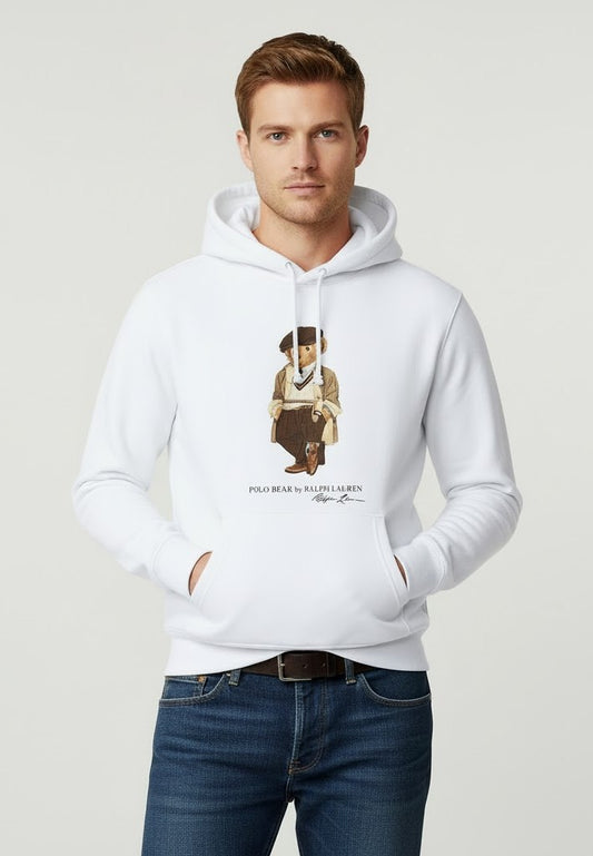 Premium Cotton Fleece Hoodie 11 (White)
