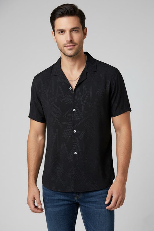 Z.A.R.A Premium Casual Shirts  (Black)