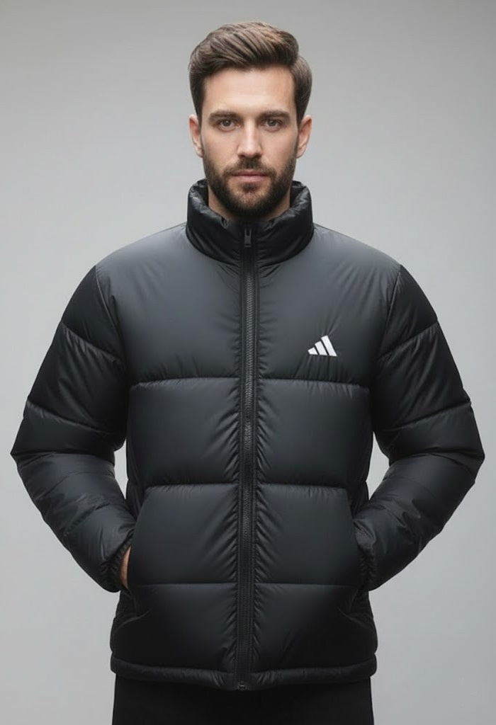 A.D Puffer Jacket Full Sleeves (Black)