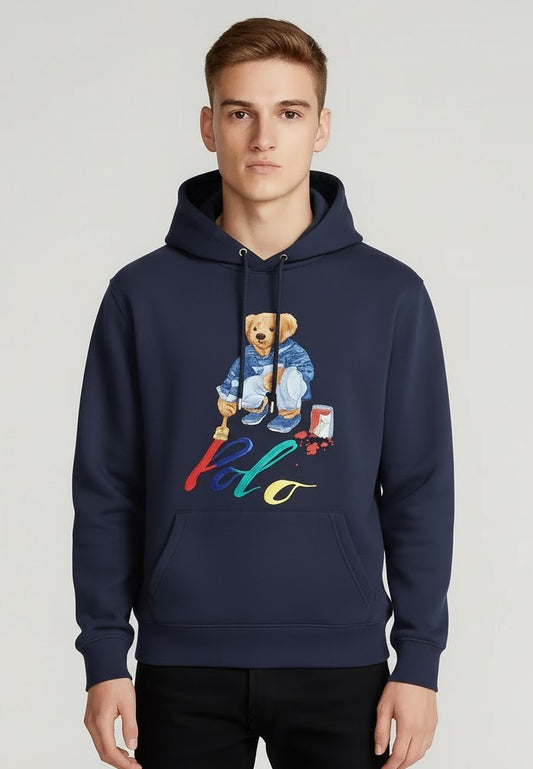 Premium Cotton Fleece Hoodie 13 (Navy)