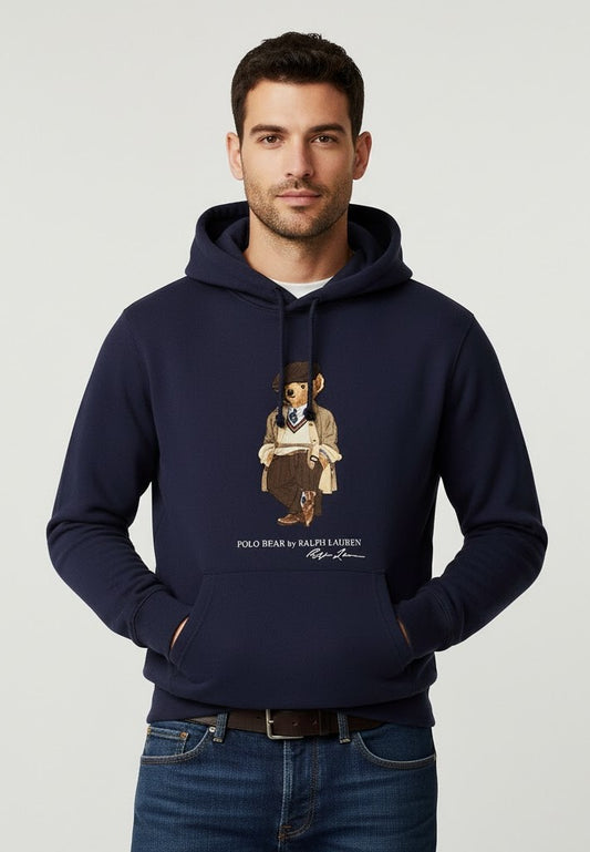 Premium Cotton Fleece Hoodie 11 (Navy)