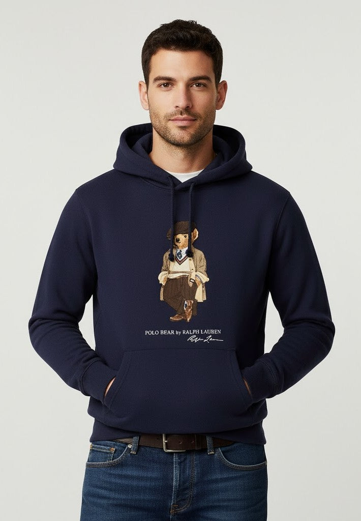 Premium Cotton Fleece Hoodie 11 (Navy)