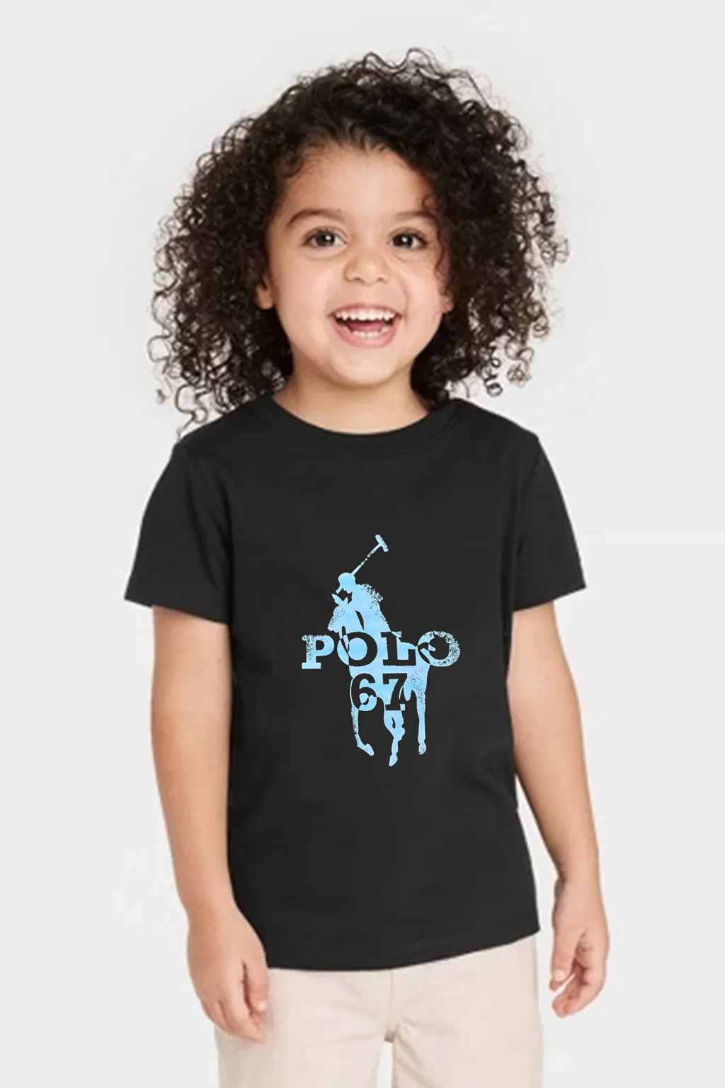 Kids Premium Cotton T-Shirt (Black) 4