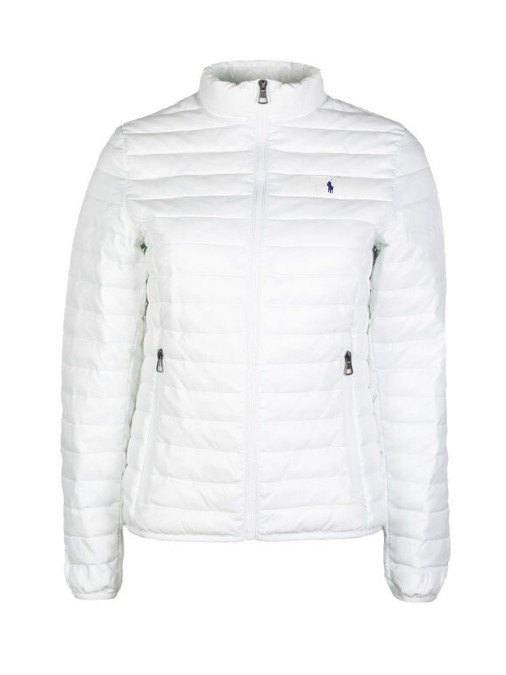 R.l Puffer Jacket Full Sleeves (Small Pony) White  -   W