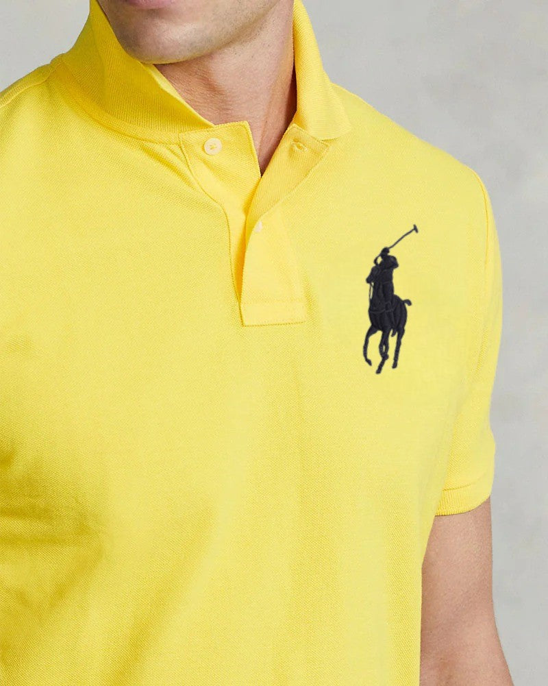 RL Premium Polo (Big Pony/Black)  Yellow